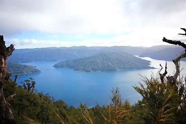 Waikaremoana view of lake penisulas